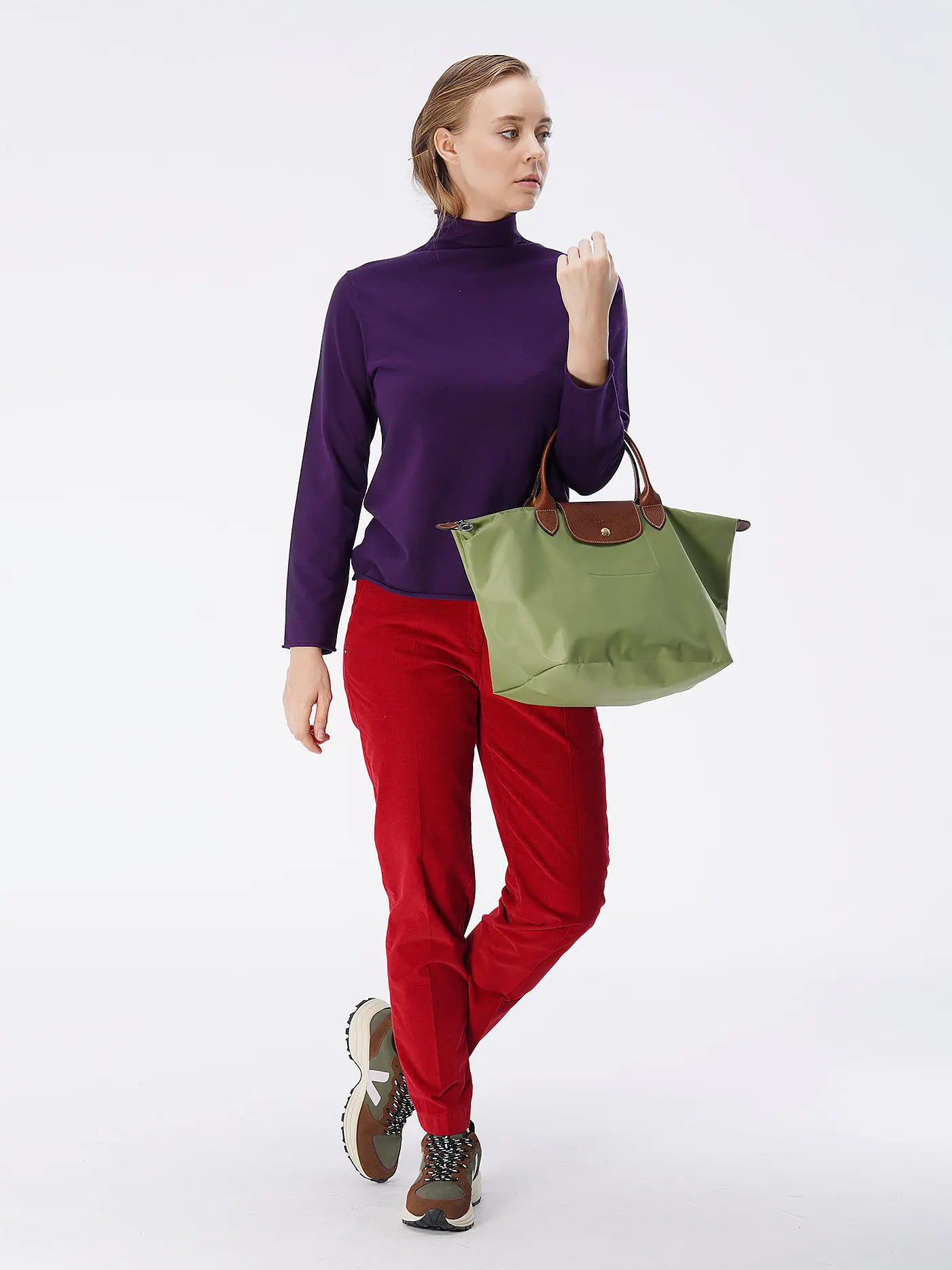 LONGCHAMP | Le Pliage Original Handtasche Medium, Lichen | grün